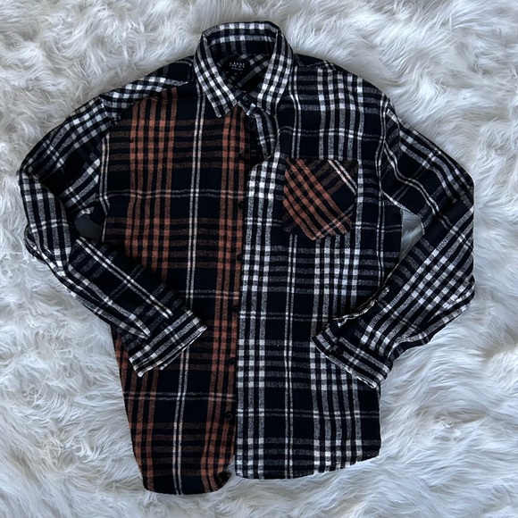 Color Block Flannel - (M) - Picture 2 of 4